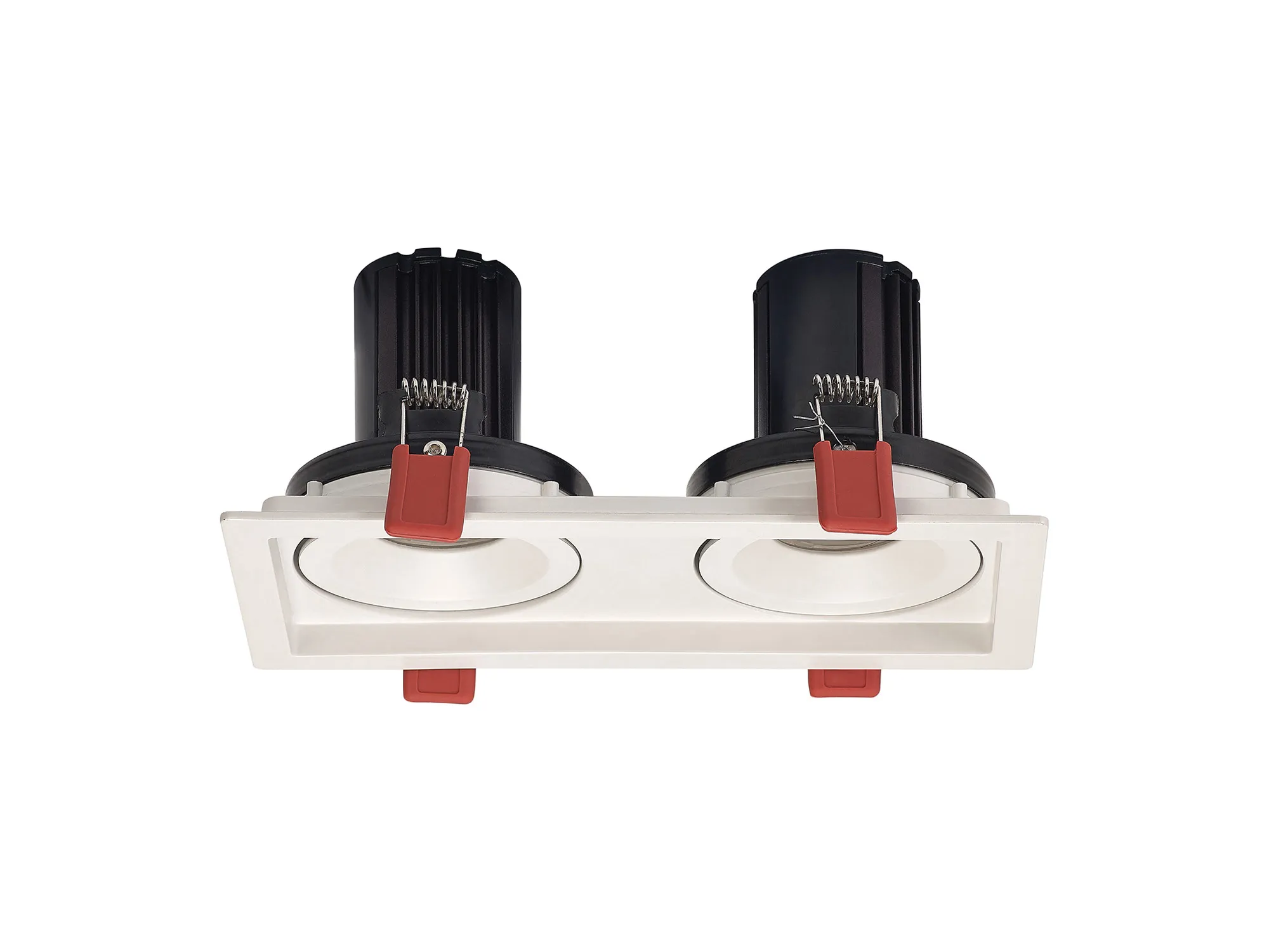 DM202000  Bezz 12-2 Powered by Tridonic 2x12W 2x1200lm 2700K 12° LED Engine,350mA ,  Matt White  Adj. Deep Recess spot light,  IP20.